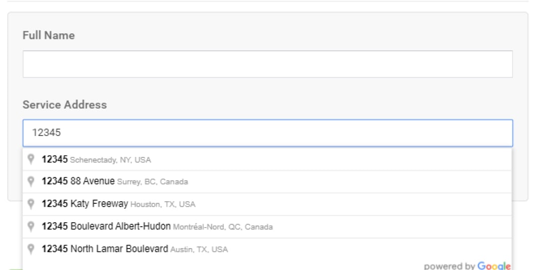 Address Field Population