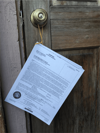 Posting by Hanging on Door Handle